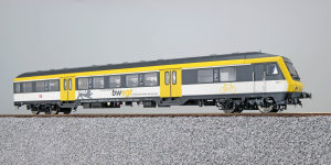 Pullman 36513 - H0 n-Wagen, Steuerwagen, Bnrdzf 483.1, 80-35 188-7 der DB, Ep. VI - lichtgrau/gelb/grau